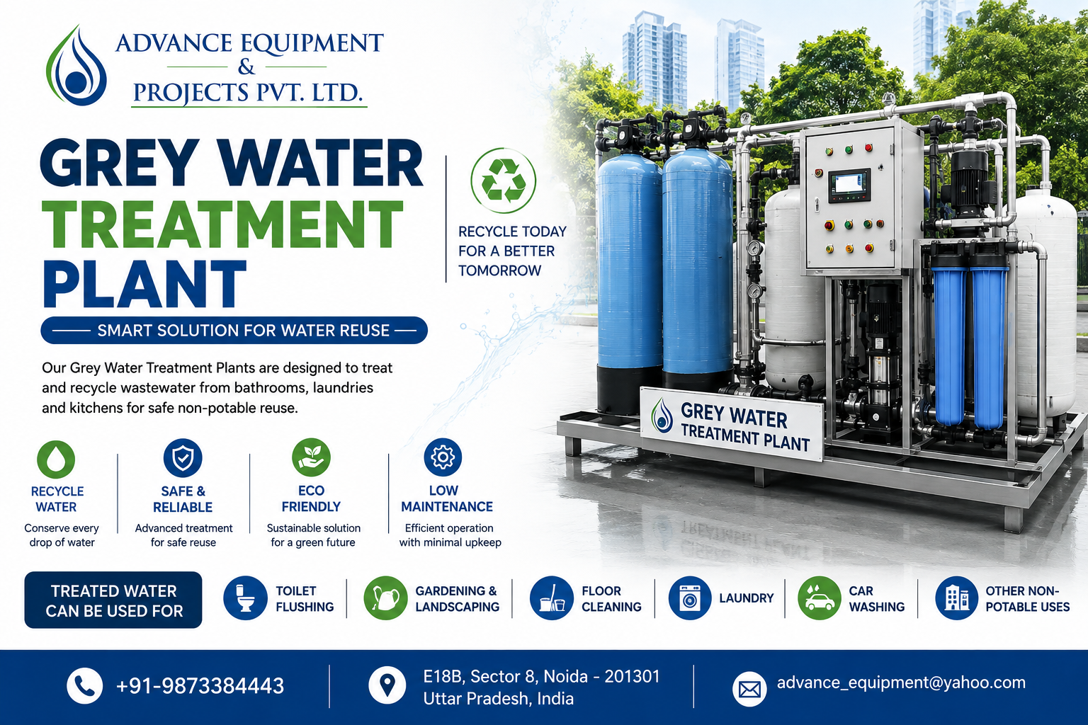 Grey Water Treatment Plant Manufacturer in India